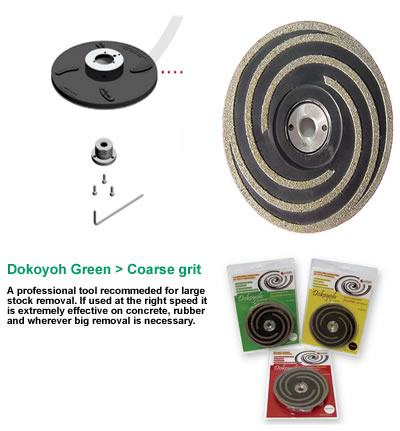 [012902V10019] DOKOYOH Coarse D.125 W 5/8" Green GHINES